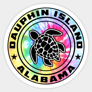 Dauphin Island Alabama Sea Turtle Sticker